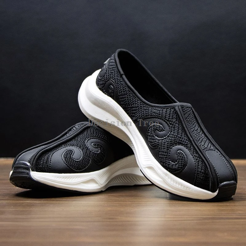 

2025 new chinese retro fashion style autumn taoist breathable soft-soled tai chi formula practice martial arts anti-slip shoes