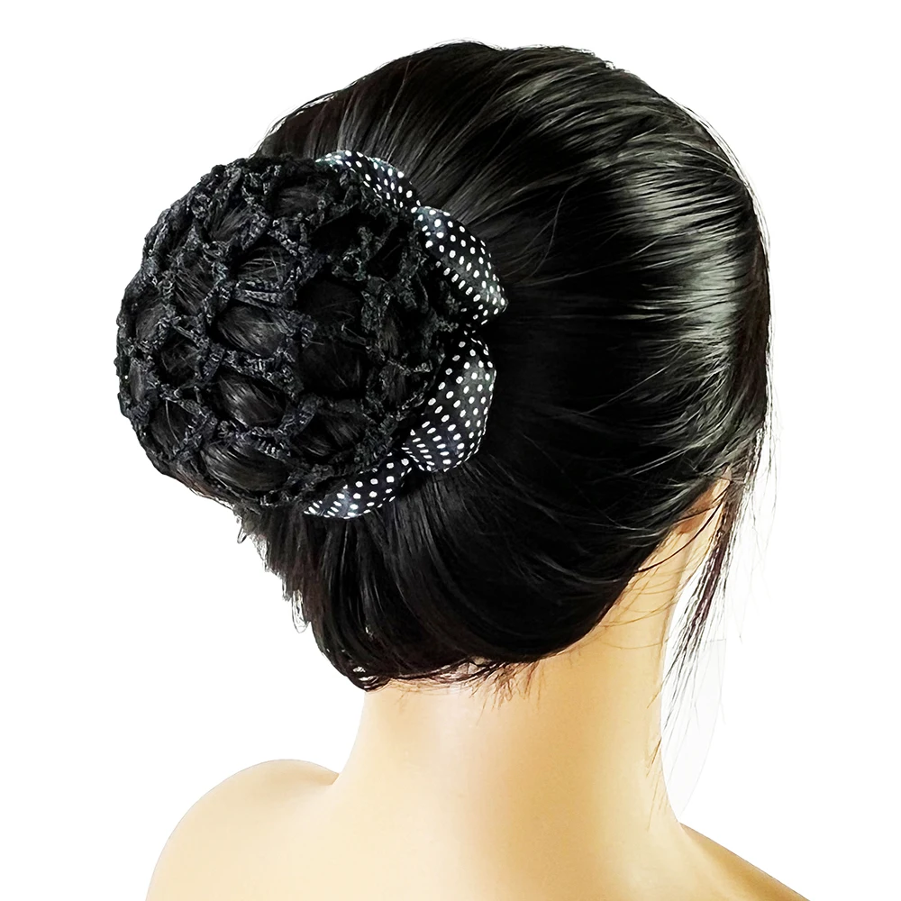 Bowknot Haar Net Ballett Reif Elastische Band Knospe Haar Net Für frauen – Detail 6