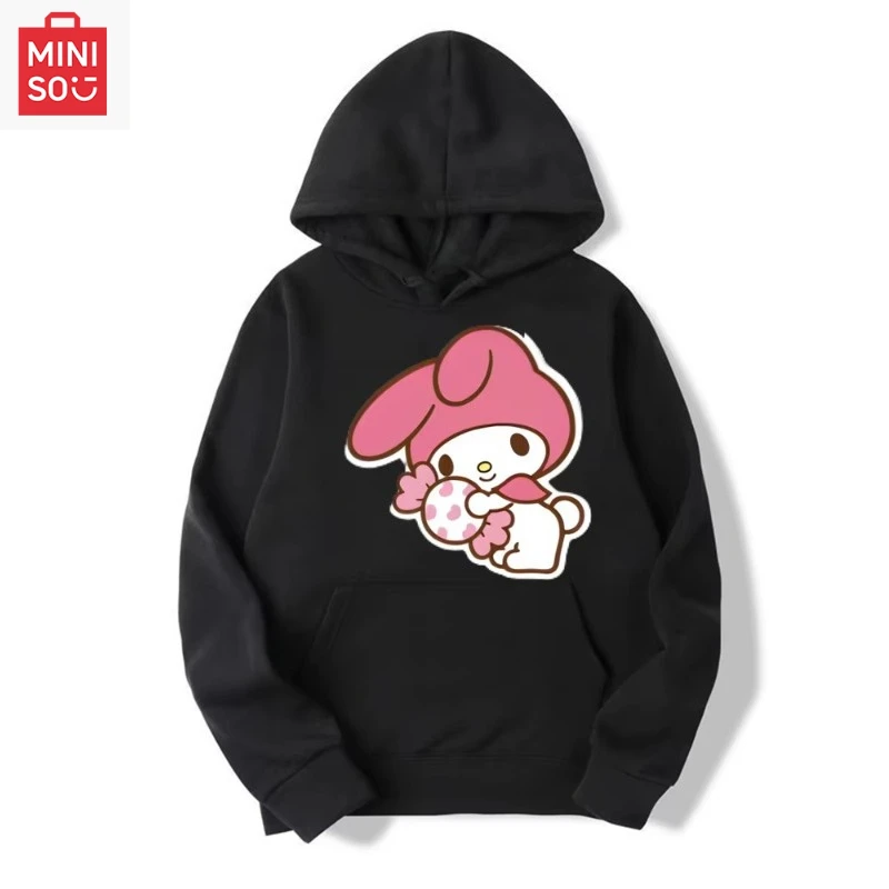 

New Hello Kitty Anime Hoodie Casual Sweatshirt Boys Fleece Pullover Y2k Sudadera Couples Print Hoodies Jacket Kids Clothes Girls