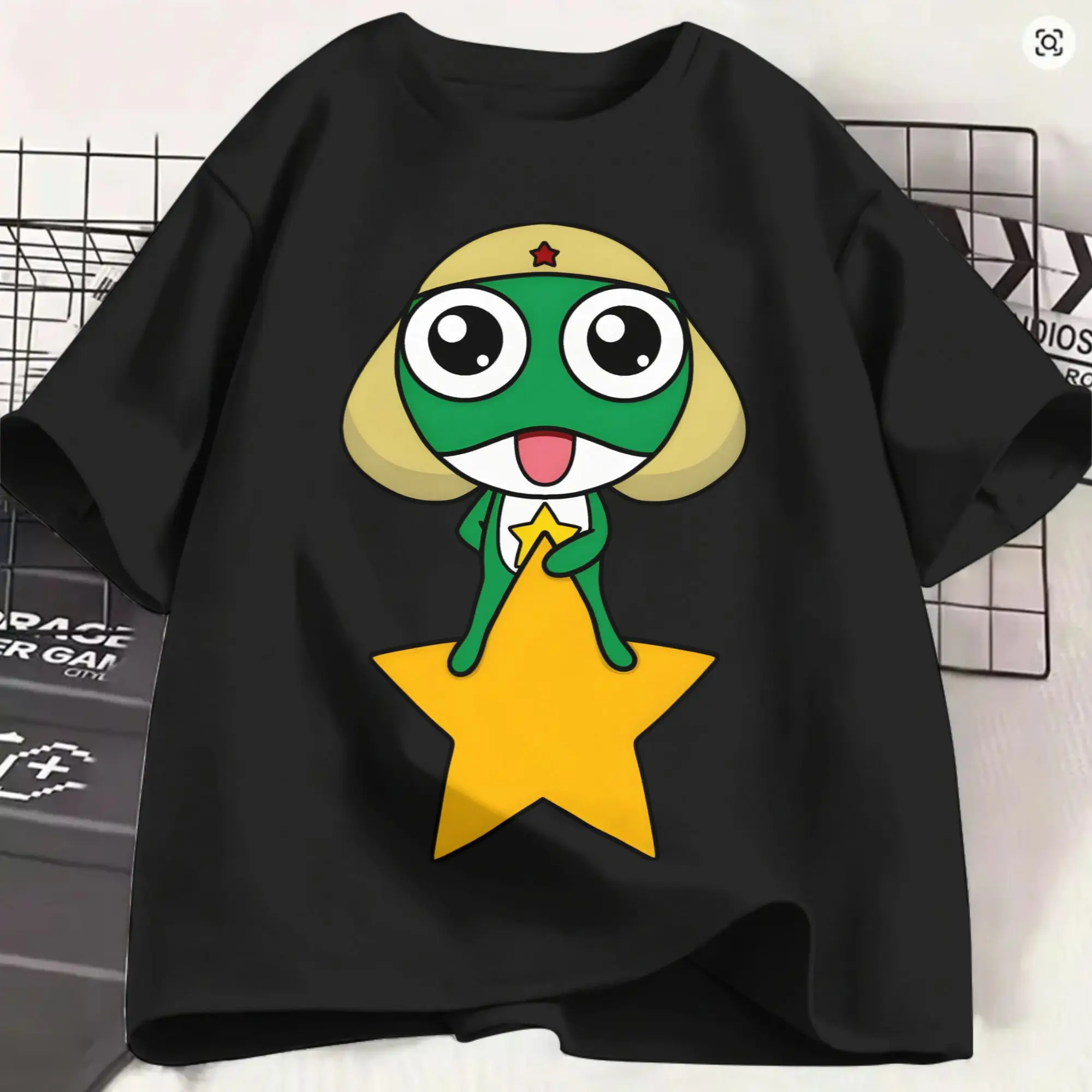 Fun Keroros T-Shirt for Men Crewneck 100% Cotton T Shirts Symbol Of Leadership  Short Sleeve Tee Shirt 4XL 5XL 6XL Clothes
