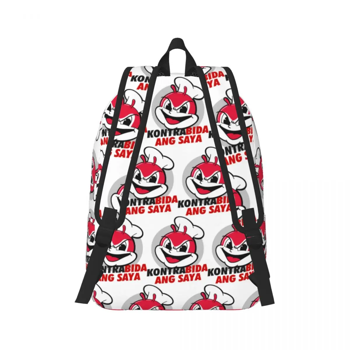 Jollibee Bad Bee Filipino Backprint Backpack Daypack Large Capacity Boys Girls BookBag School Bag Shoulder Bags for Men Women