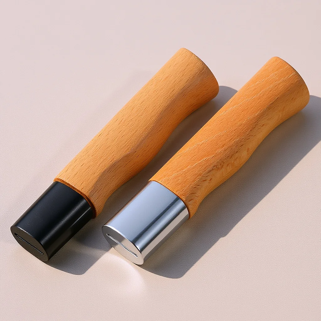 

2 шт., сменный нож для деревянного резака из палисандра для кухонных инструментов для измельчения, нескользящая ручка из цельного дерева, детали ручки резака, кухня