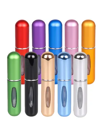5ml Perfume Atomizer Portable Liquid Cosmetics Containers Traveling Mini Alcochol Perfume Refillable Bottles Empty Spray Bottle