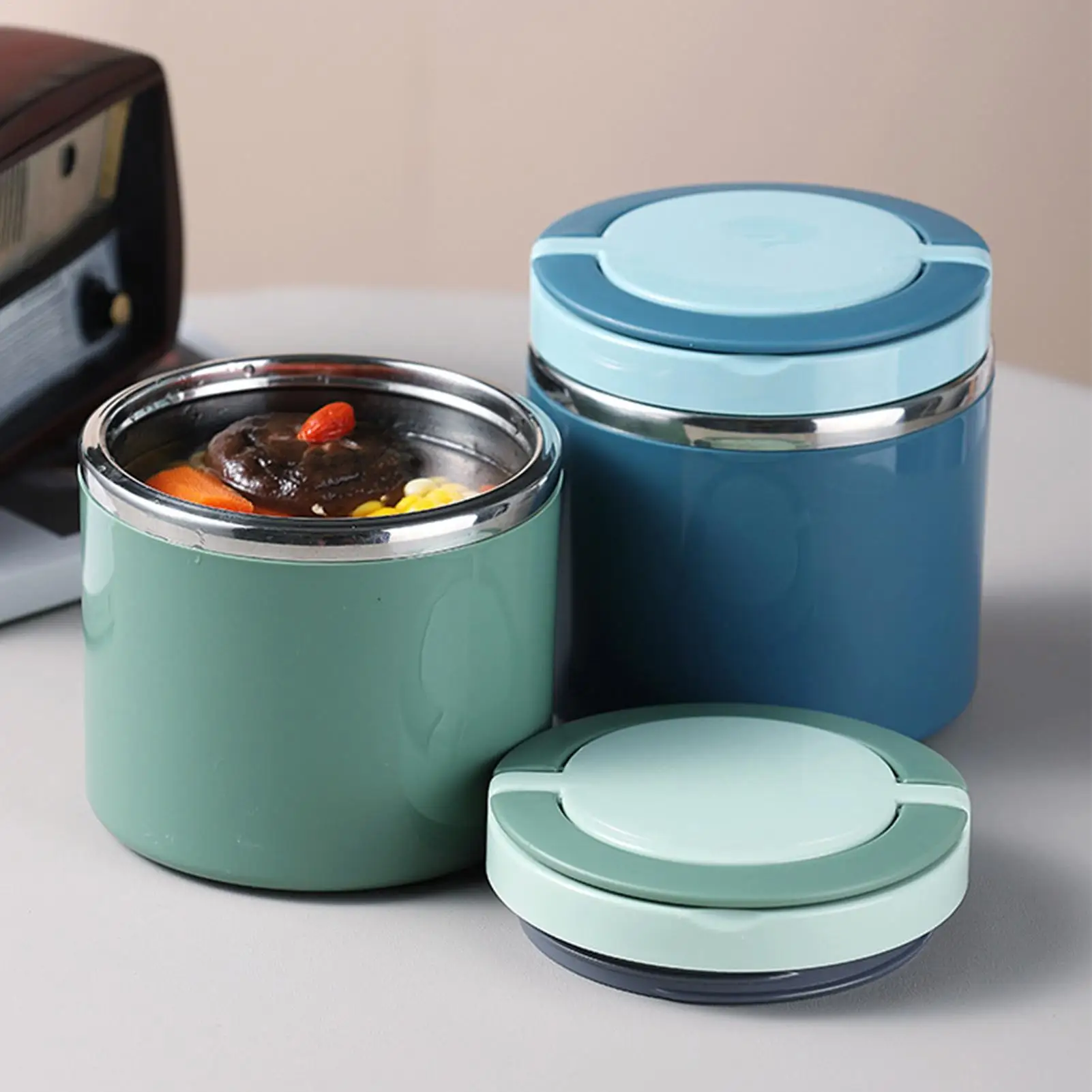 630ml Food Thermal Jar Insulated Soup Cup Thermos Containers Stainless Steel Lunch Box Thermal Keep Hot For School Children