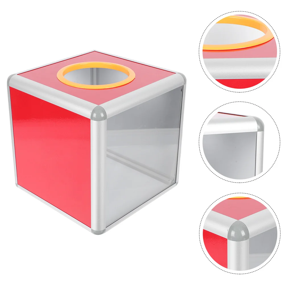 Large Capacity Transparent Multi-Function Lottery Box Donation Ballot Box Meeting Raffle Drawing Accessory Raffle Accessory