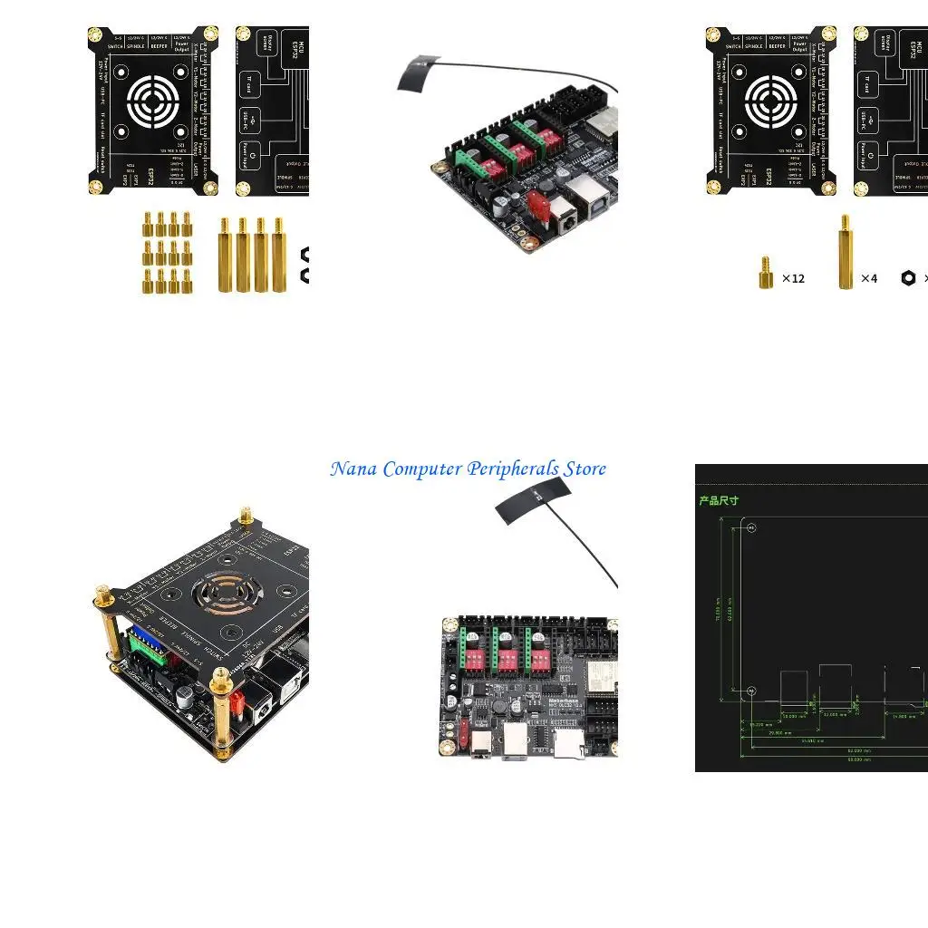 

F68C MKS DLC32 Mainboard Offline Controller Dual 32bits 240Mhz ESP32 WIFI 8M Flash for Desktop Engraving Machine