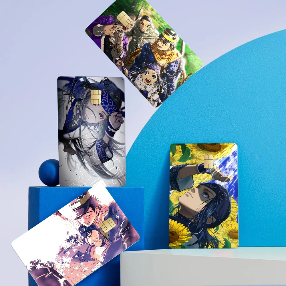 Golden Kamuy Verschiedene Stile Poker Aufkleber Film Tape Haut für Kreditkarte Debitkarte Big Chip