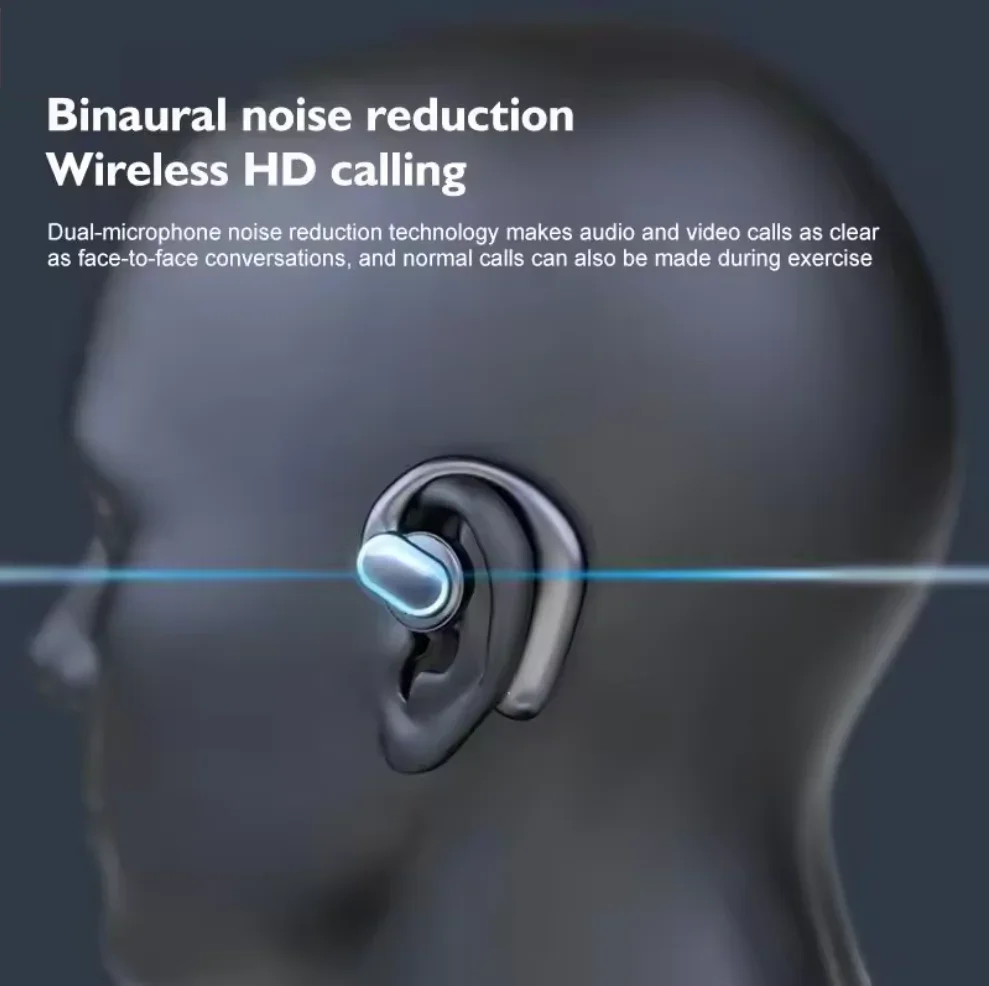 BT5.3 ANC 400mAh Dual Microphone Smart ENC TWS Earbuds Stereo Type BT Hands Free Earphones Sports Wireless Earphones