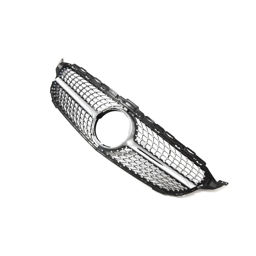 Voorbumper Grille Race Grill Diamant Stijl Voor Mercedes Benz C W205 C205 S205 2015-2018 C180 C200 C250 C260 C300 Mesh