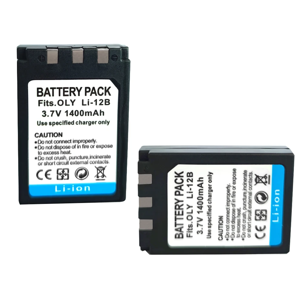 LI-10B LI-12B Battery for OLYMPUS DSC-AZ3,J1,J2,MZ,MZ3;MJU-20,10,300,400,410;FE-200;IR-500;D-590;U300 Camera LI10B LI12B