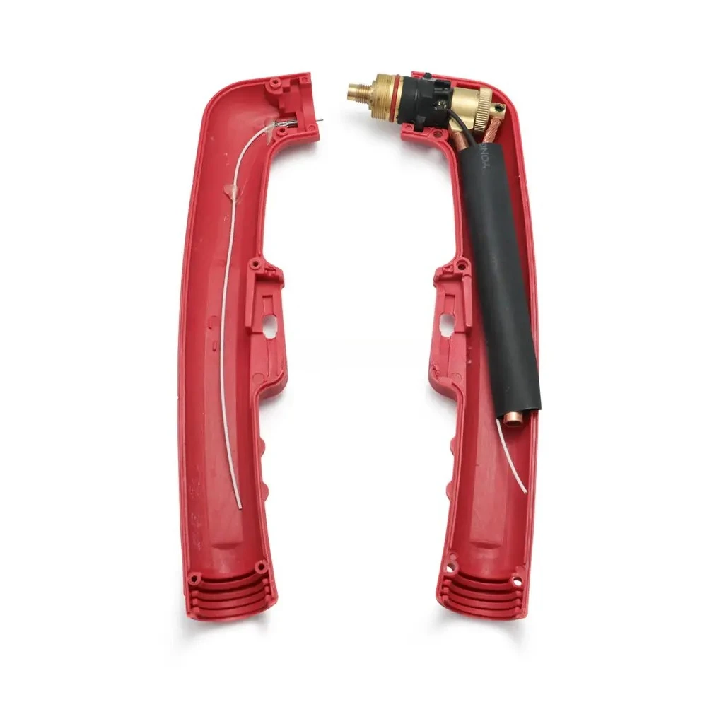 S75 Plasma Cutting Torch Gun, CNC Straight Handle Torch with Red Square Handle for Plasma Cutting Machine
