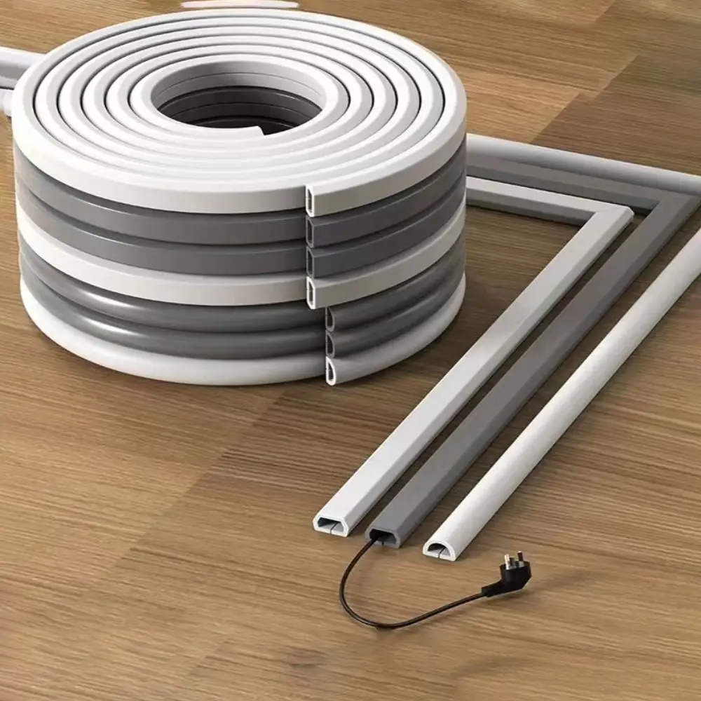 

Soft Pvc Wall Cord Cover Sleeve Cable Concealer Household Cable Sleeves Soft Rubber Trunking Protector Wire Hiders