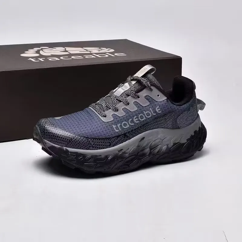 Luxus-Marken-Trail-Laufschuh für Herren, atmungsaktiver Outdoor-Laufschuh, rutschfeste Laufschuhe, strapazierfähiger Wander- und Jogging-Schuh – Detail 2