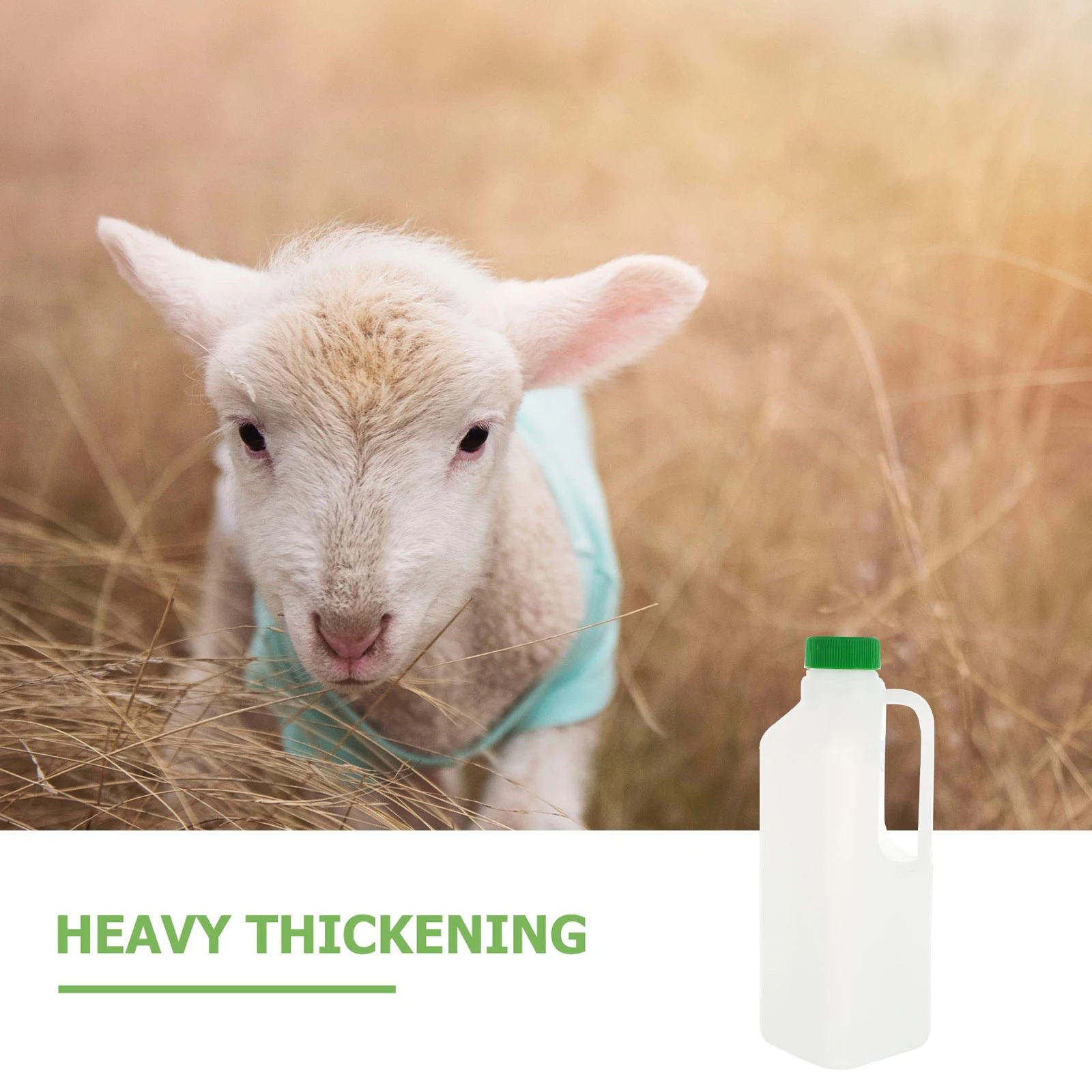 

4pcs Lamb Bottles 850ml Plastic Containers Sheep Feeding Sheep Milk Bottles Tools Calf Nipples Safe Durable Portable