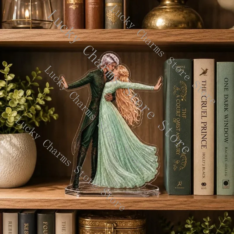AelinandRowanBook stand，Glass Throne Inspired Acrylic Bookshelf Decor，Fantasy Love Book Lover，Terasen bookshelf display sta