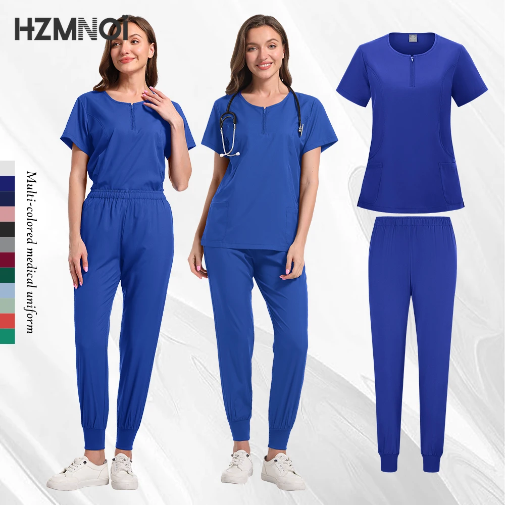الزي الجراحي امرأة فرك مجموعة الطبية ممرضة صالون تجميل عمال الدعك السريرية أعلى + بانت سبا طبيب التمريض تونك البدلة