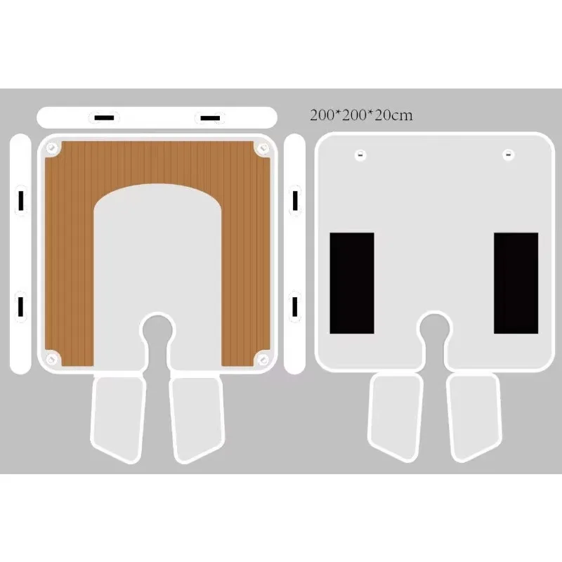 20 سنتيمتر سميكة المضادة للانزلاق العائمة منصة المياه اللعب قطرة غرزة نفخ حوض إيفا الوسادة نفخ مرافق التسلية المياه