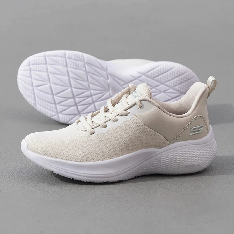 

Skechers Breathable Cushioning Sports Shoes for Women Fitness Training Running Exercise Casual Shoes 117551-Nat