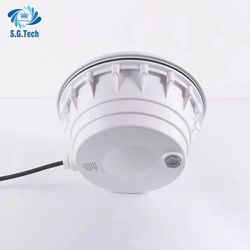 Corona d'acqua 12V IP68 Acciaio inossidabile + Maschera fotovoltaica Blu/RBG LED da incasso interrato Luci subacquee per piscina