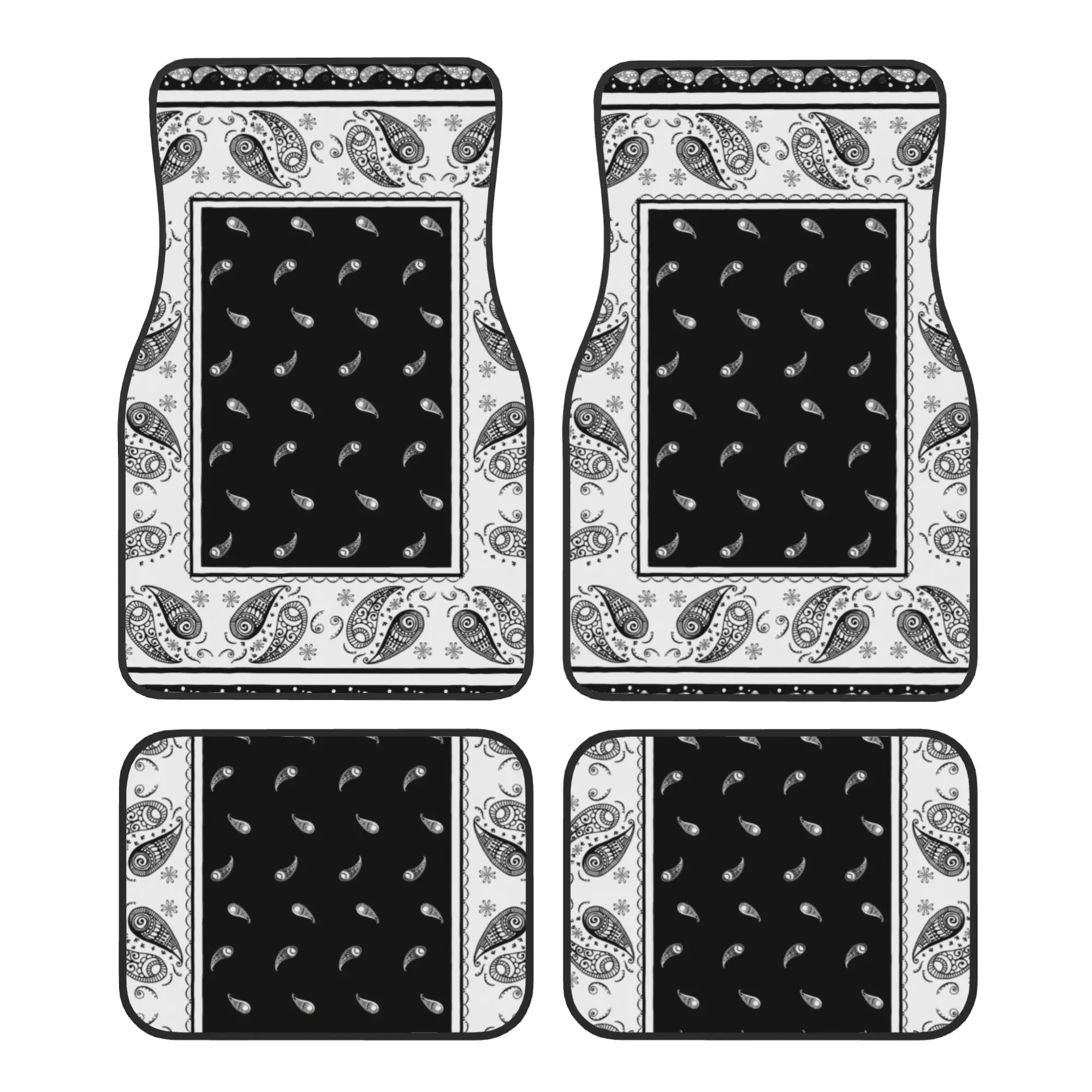 tapetes-de-carro-estilo-Etnico-boemio-paisley-em-veludo-cristal-conjunto-de-4-pecas-tapetes-universais-dianteiros-e-traseiros-para-carro