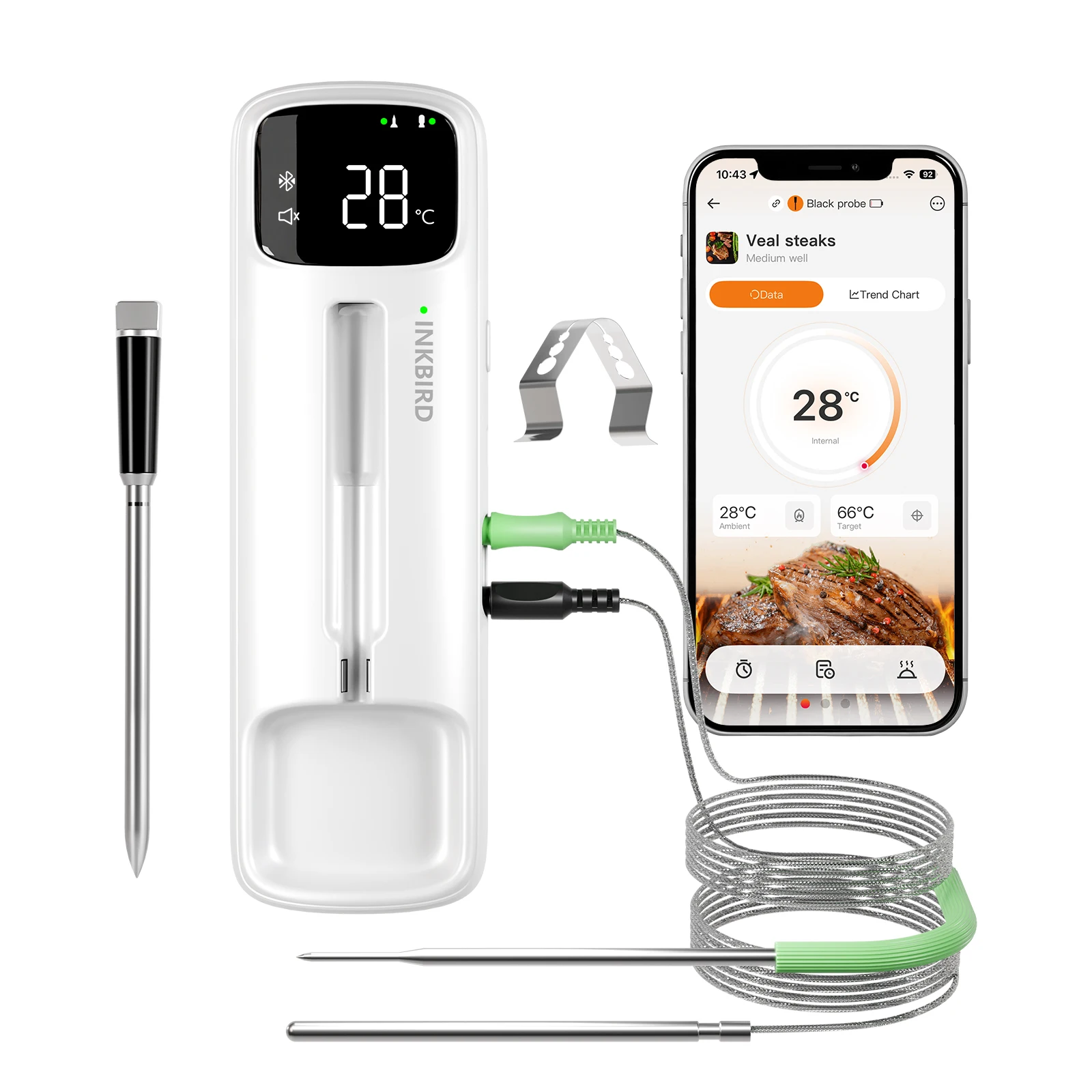Smoke Detector Interconnected - INKBIRD Draadloze & Bedrade BBQ Thermometer,