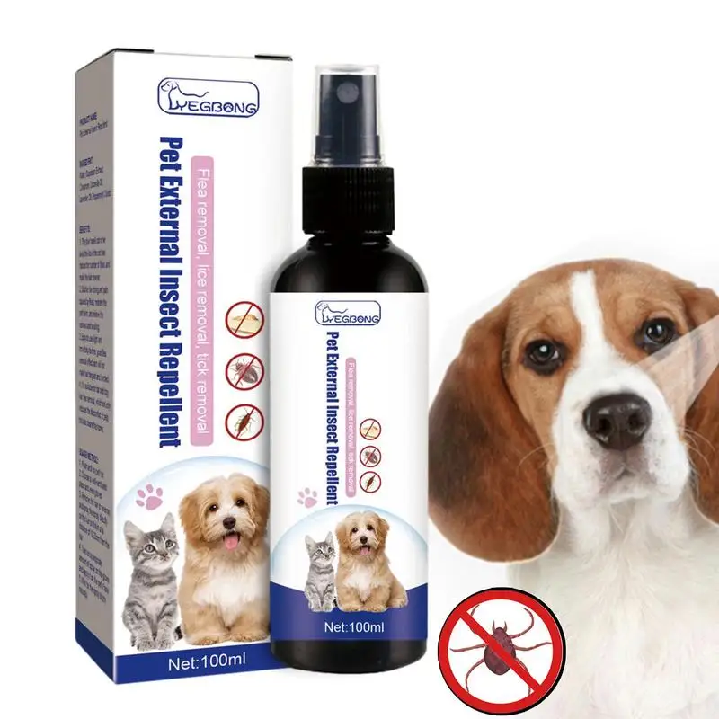 New Pets Dog Cat Anti Flea Drops Insect Remover Pet Remove Anti Fleas  Spray Flea Tick Concentrate Formula Specially Dogs Cats