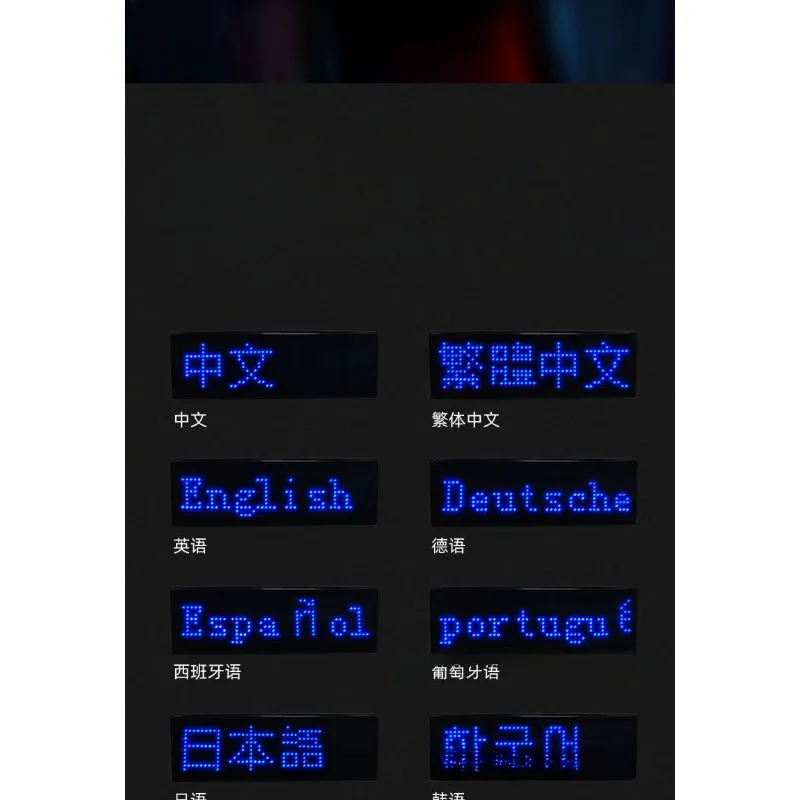 Insignia LED Digital recargable con Bluetooth, tablero de mensajes défilante programable DIY, Mini pantalla LED, etiqueta de nombre LED