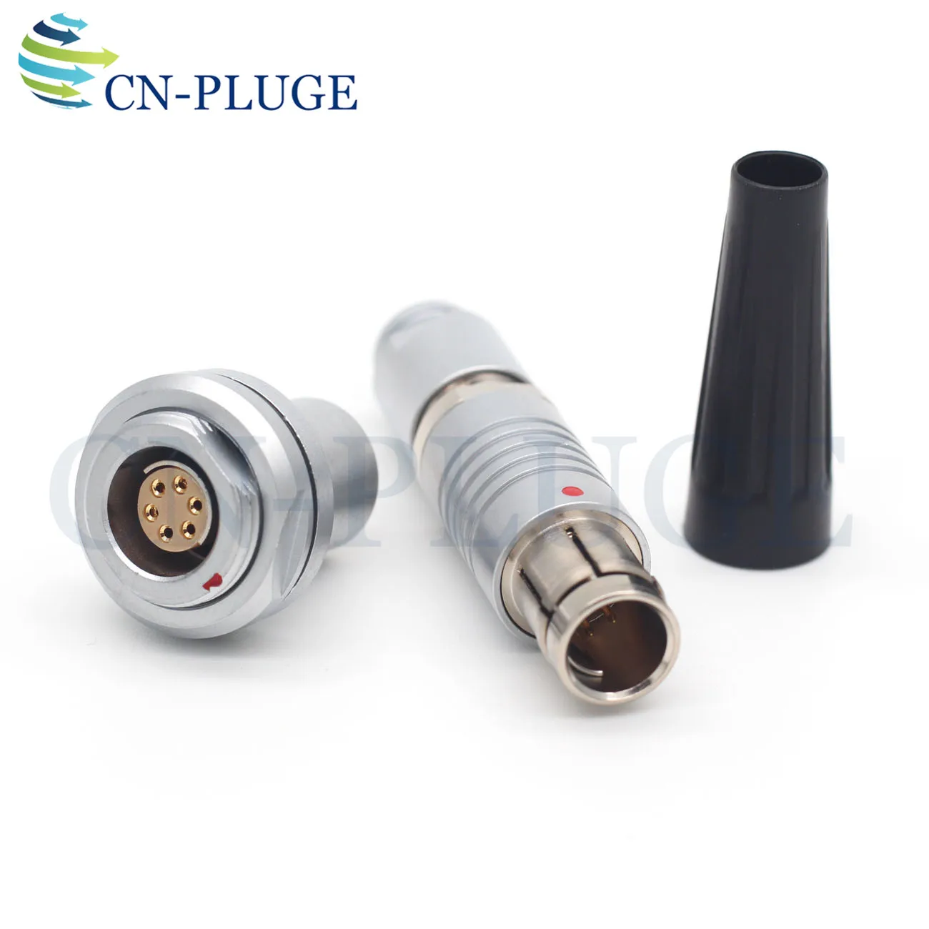 Compatible With Fischer 102 0F 2 3 4 5 7 9-Pin Metal Push-Pull Self-Locking Connector Half Moon Positioning Plug And Socket