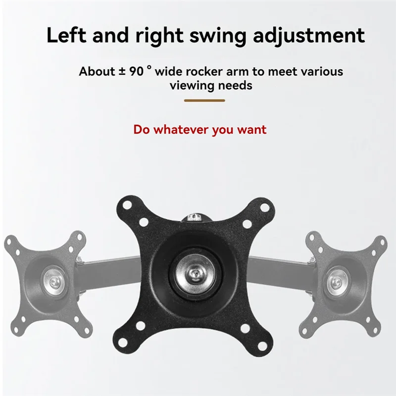 AED7-Monitor Wall Mount , Adjustable Screen Bracket For 14-27Inches Universal Retractable TV Mounts