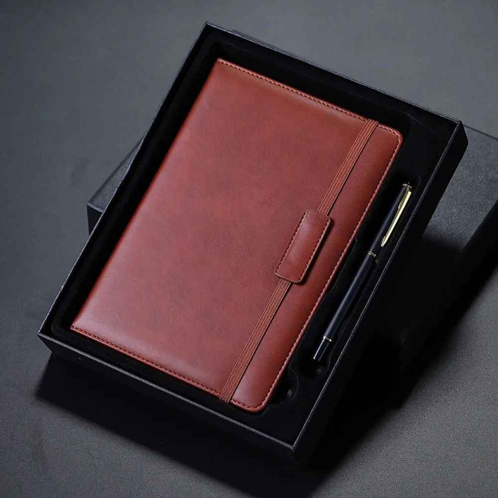 Work Planning PU Leather Meeting Noting High Quality Journal Diary Book Business Notepad A5 Notebook School Office Supplies