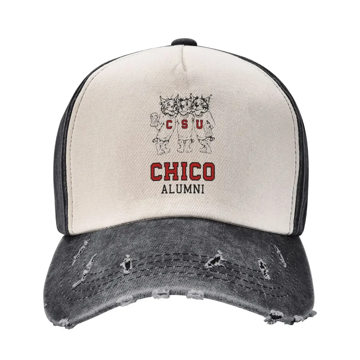 Chico State Alumni Vintage Drinking Wildcats Logo From The 1970's / 1980's Baseball Cap Streetwear Hip Hop Women Hats Men's