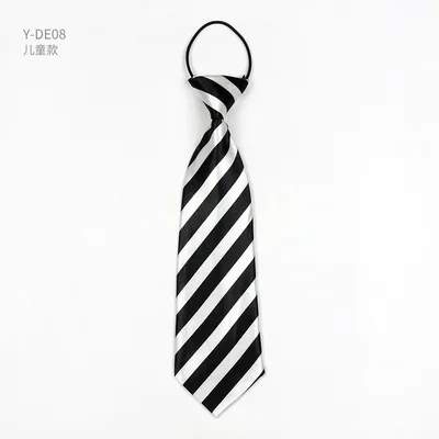 Classic 7cm Polyester Slim Children Necktie Black White Green Pink Stripes Colorful Jacquard Tie Wedding Party Accessories Gift