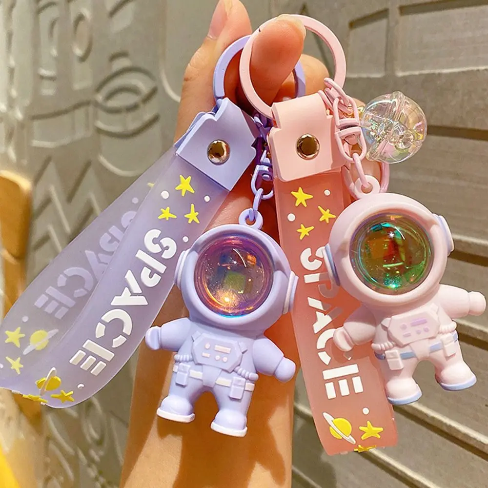 Брелок для ключей, брелок с подвеской космонавтом, космонавтом, светящийся брелок для ключей, блестящий брелок для ключей