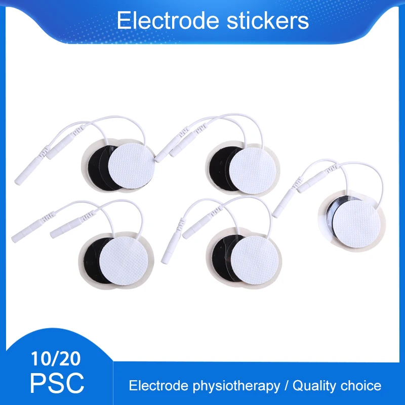 

10Pcs/20Pcs 32mm Electrode Pads Physiotherapeutic Patches Replacement for Tens Massagers Machine Muscle Stimulator