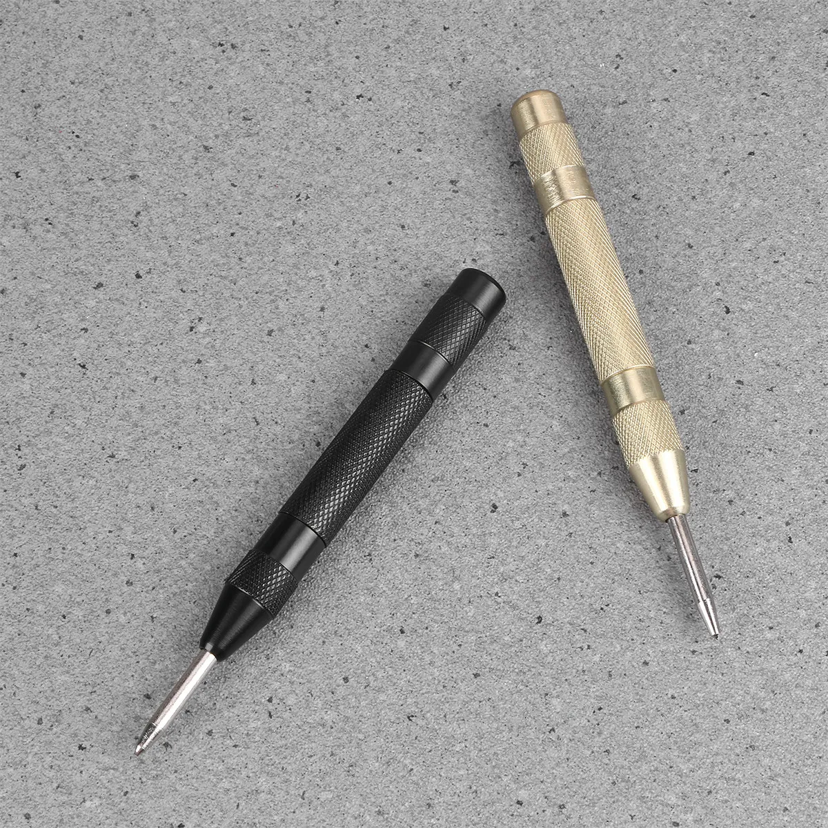Automatic Center Punch Metal Drilling Tool Spring Loaded Impact Operation Adjust Force Cap Hole Punch Emergency Window Breaker