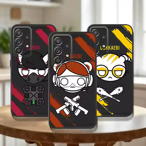 Game R-Rainbow-Six S-Siege Phone Case For Samsung Galaxy A73,31,32,72,41,53,52,71,22,5G,Note,J7,8,9 Soft Black Cover