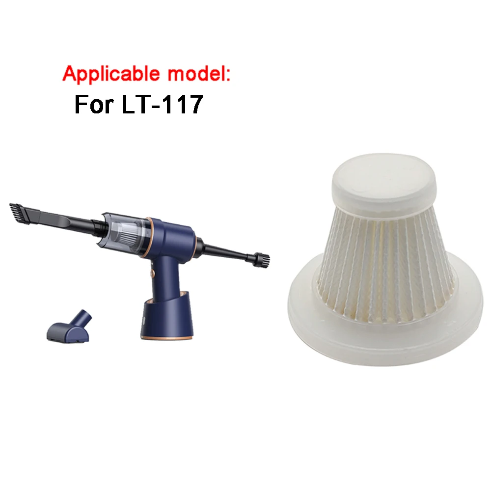 For LT-117 Car Vacuum Cleaner 2PC Non-wovens Filter Element Filter Vacuum Cleaner Filter Element Home Car Maintenance And Beauty