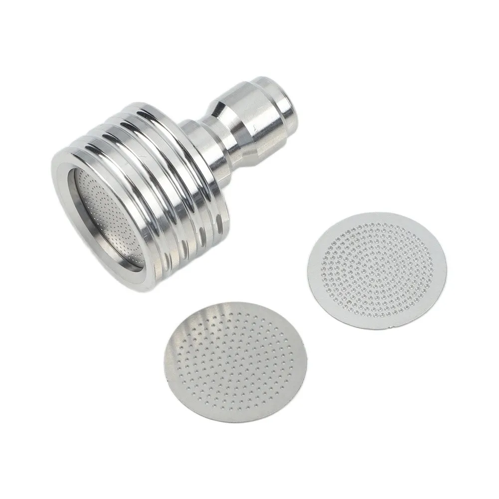 Car and Patio Cleaning Pressure Washer Nozzle with 1/4 Inch Quick Connect and 0 3mm 0 4mm 0 5mm Spray for blades Stainless Steel