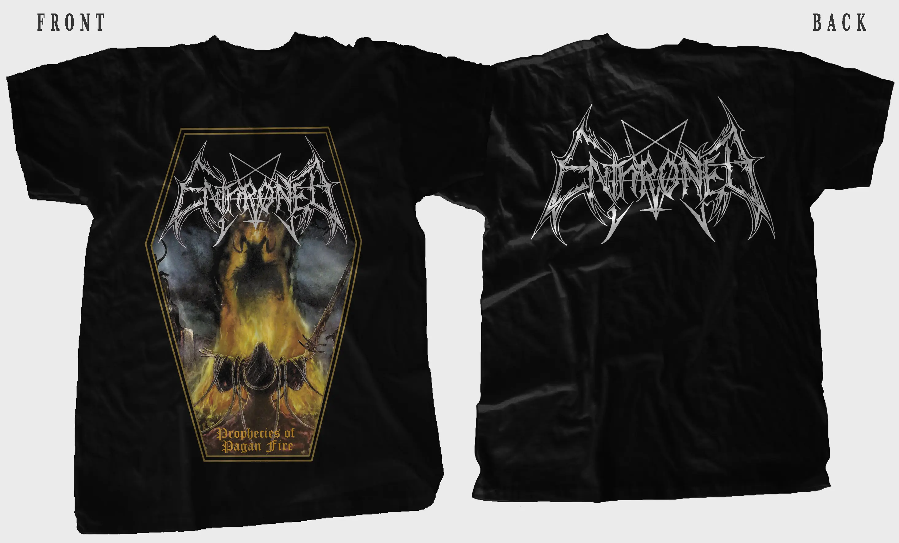 New D T G Printed T-shirt ENTHRONED Prophecies of Pagan