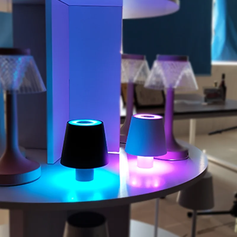 Creative Restaurant Bar Bottle Light RGB Color Ring Dimming Portable Lamp Head USB Charging Bedside Decoration Night Light