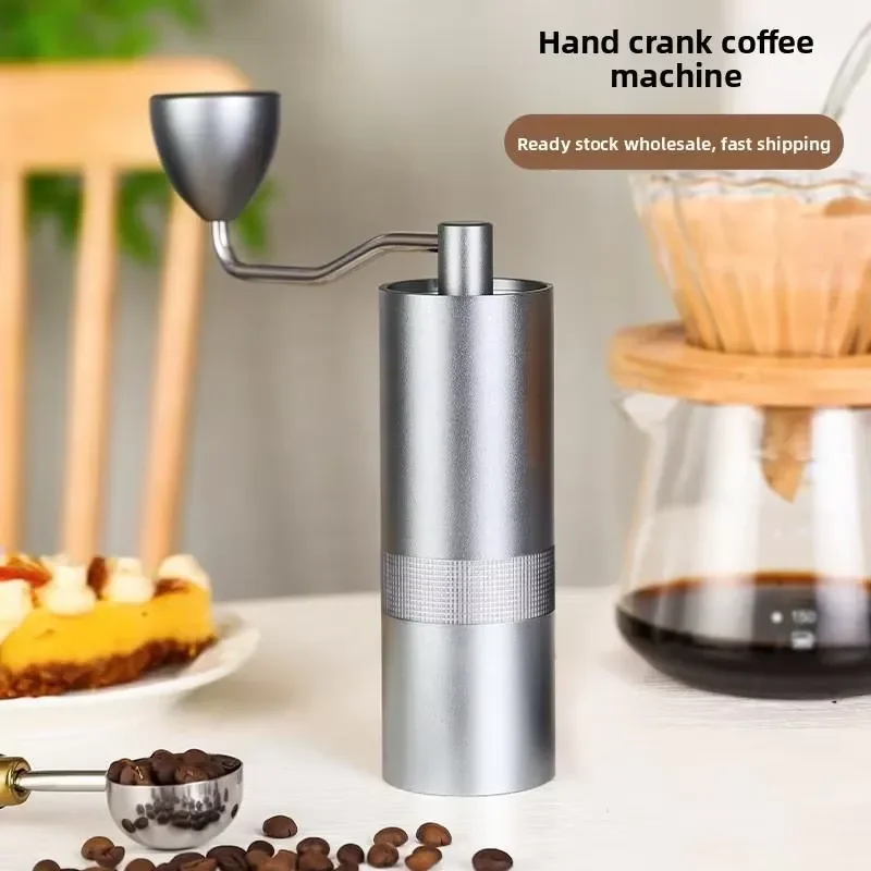 EE1 for Luxury Manual Stainless Steel Conical Burr Coffee Grinder Adjustable Grind Settings Portable for Travel Camping 25g view 2