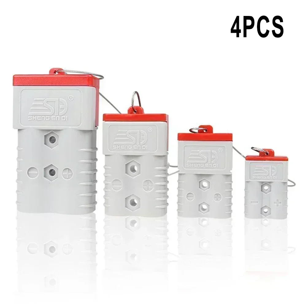 4PCS Dust Cap Black/Red FOR Anderson  Cover Style Connectors Battery Caravan For Test Measurement Tool Accessory