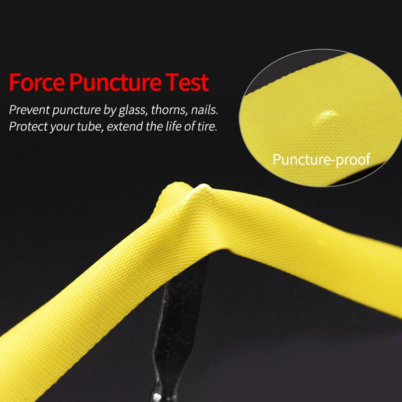 2pcs Bicycle Rim Strip Tire Liner Inner Tube Protector PVC Rim Tape for 700C 26 27.5 29 Inch MTB Road Bike Anti-Stab Tire Pad