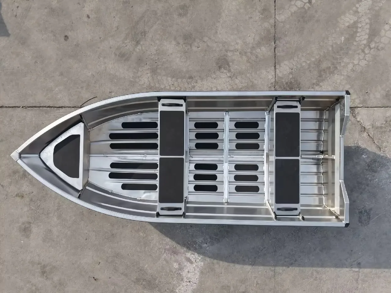 3.6m Premium Aluminum Fishing Boat 1.5mm Thick Marine Aluminum Sheet, Sturdy Lightweight Dinghy for Lake River and Coastal Using