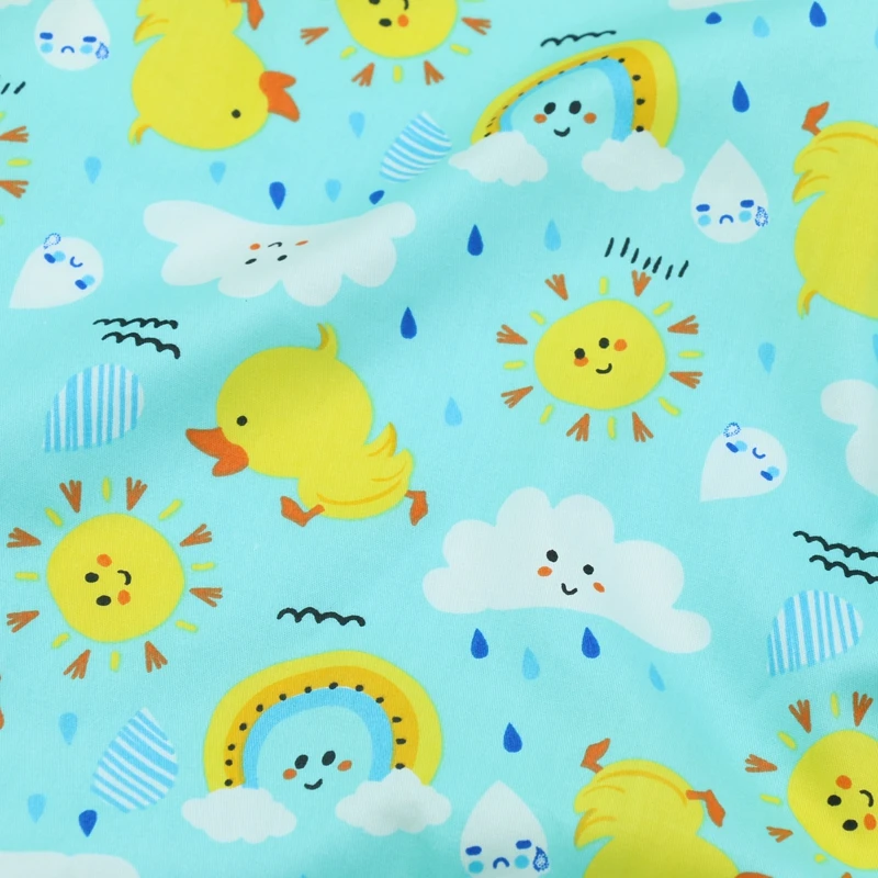 lovely duck pattern Fabric Meters for Patchwork Quilting Baby Cribs Cushions Blanket Sewing Material 50*160cm