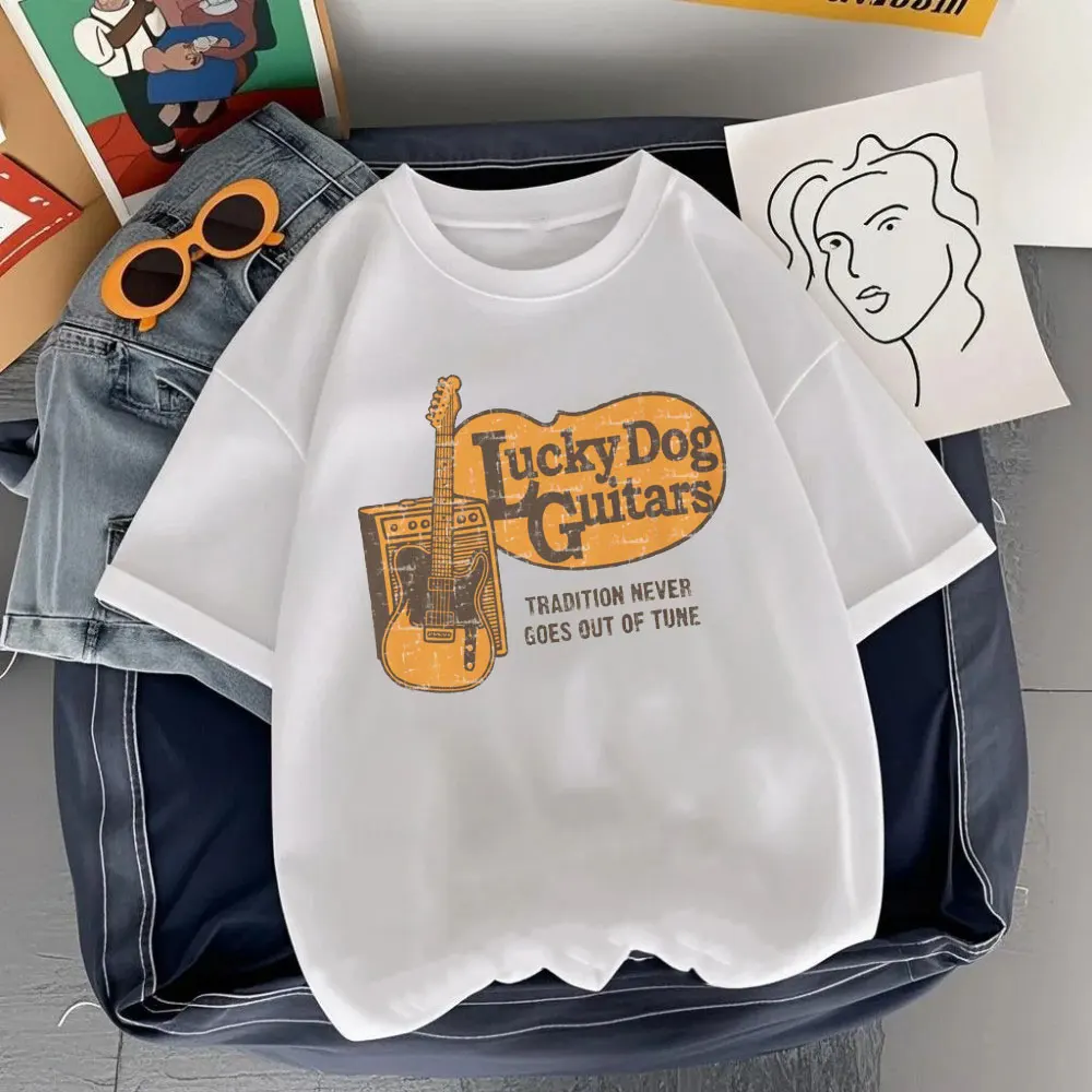 لاكي دوج القيثارات التقليد لا يخرج أبدًا من لحن 2025 تي شيرت ميريكا كونتري ستور موسيقى الريف قمصان تينيسي للرجل #1