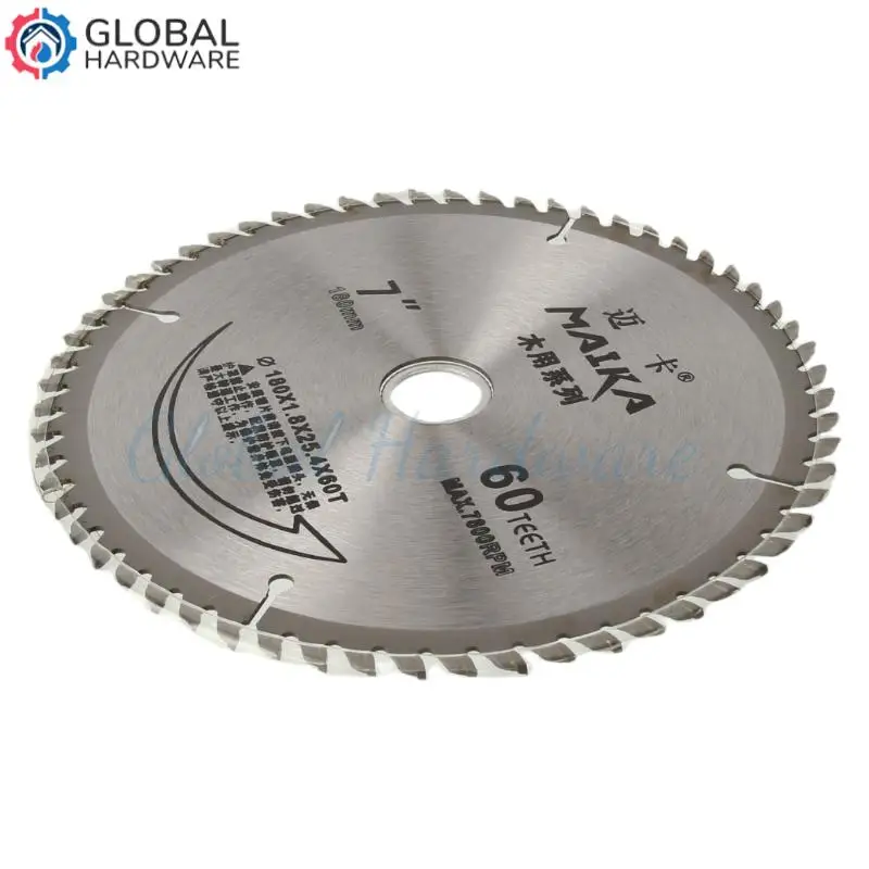 

7-Inch 180mm Circular Saw Blade 60 Teeth Wood Cutting Disc for Cutting Hard Soft Wood Chipboard and Plywood Wood Cutter