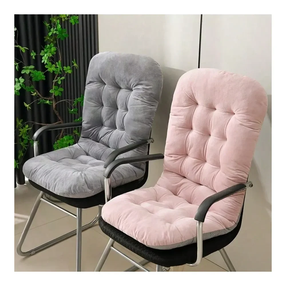 

Super Soft Plush Chair Pad, Office Cushion With Backrest, Thickened Design, Perfect For Lounge Chairs And Rocking Chairs. Offic