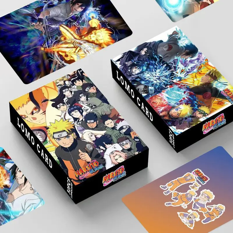 Anime Peripheral 30pcs Naruto LOMO Cards Minato Kakashi Sasuke Boxed Greeting Card Collection Cards Gift