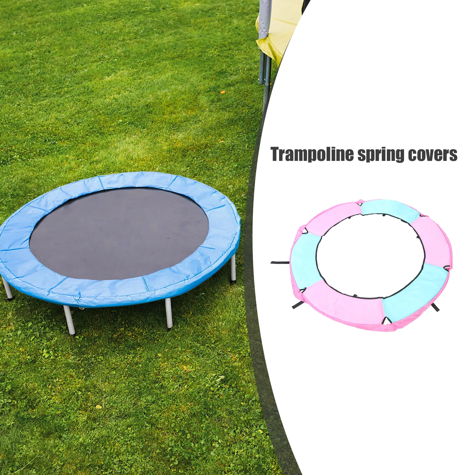 

Thickened Oxford Cloth Trampoline Safety Cover Protector Frame Spring Replacement Pad Weatherproof Durable Outdoor Indoor Easy